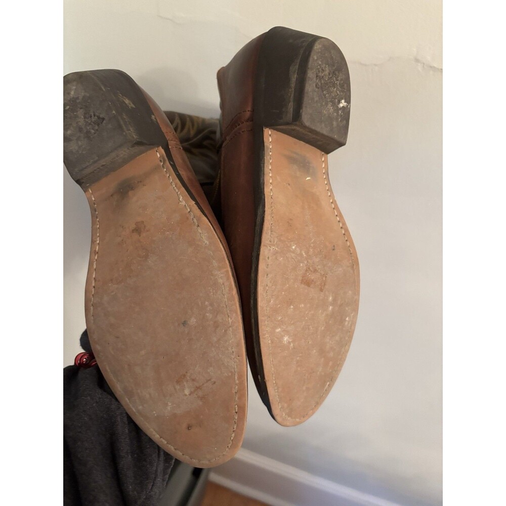 LAREDO WOMENS SZ 9 KADI  DISTRESSED BROWN LEATHER  BOOTS - Picture 10 of 10